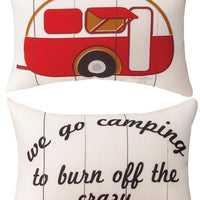 Camping/Burn Off Crazy Pillow