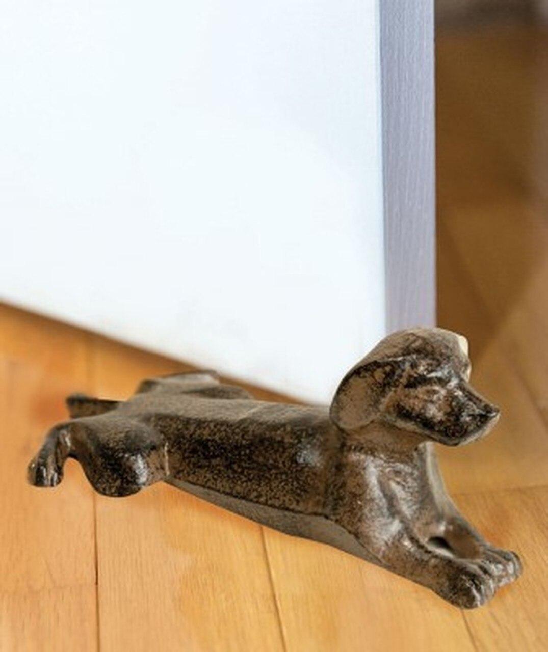 Cast Iron Dog Door Stopper