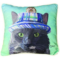 Cats In Hat With Hedgehog