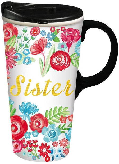 Ceramic Travel Cup- Sister