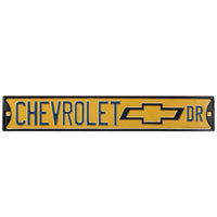 Chevy Metal Truck Street Sign