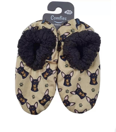 Chihuahua Black Slippers