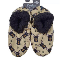 Chihuahua Black Slippers