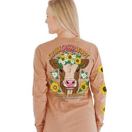 Classy Sassy Happy Cow Shirt- 2XL