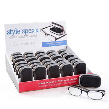 Collapsible Reading Glasses w/Zipper Case