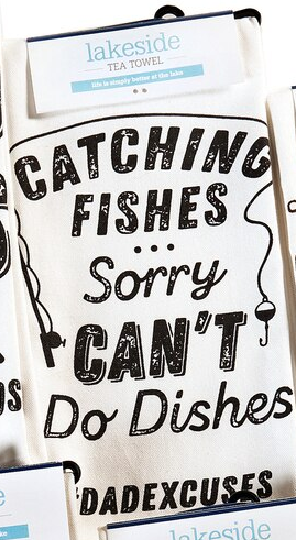 Dad Excuses Lakeside Towel