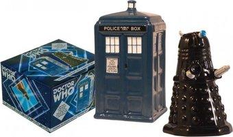 Dalek vs TARDIS Salt & Pepper Shakers