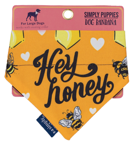 Dog Bandana Honey- Large