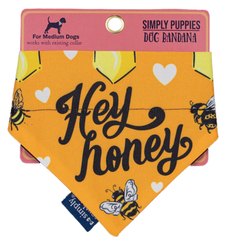 Dog Bandana Honey- Medium