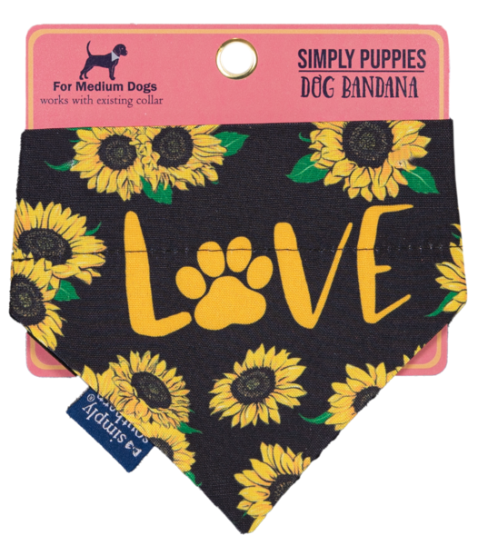 Dog Bandana Love- Medium