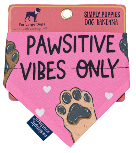 Dog Bandana Pawsitive- Large