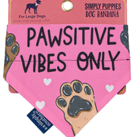 Dog Bandana Pawsitive- Large