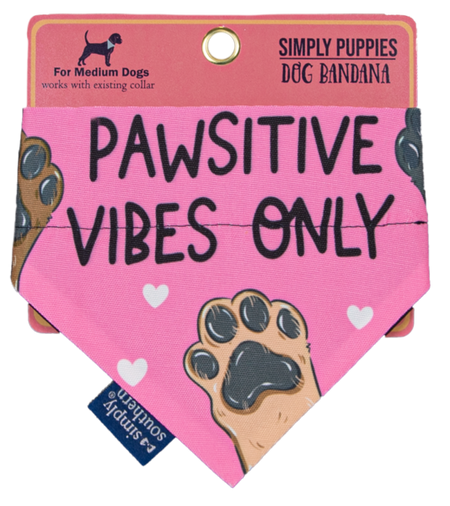 Dog Bandana Pawsitive- Medium
