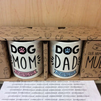 Dog Mom Dog Dad Mug Set