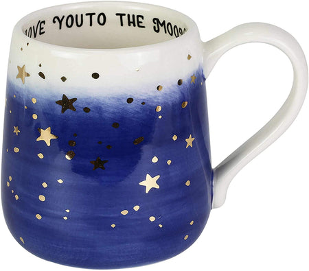 Galaxy Sculpt Blue Mug