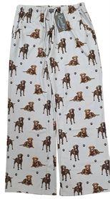 Chocolate Lab Pajama Bottoms