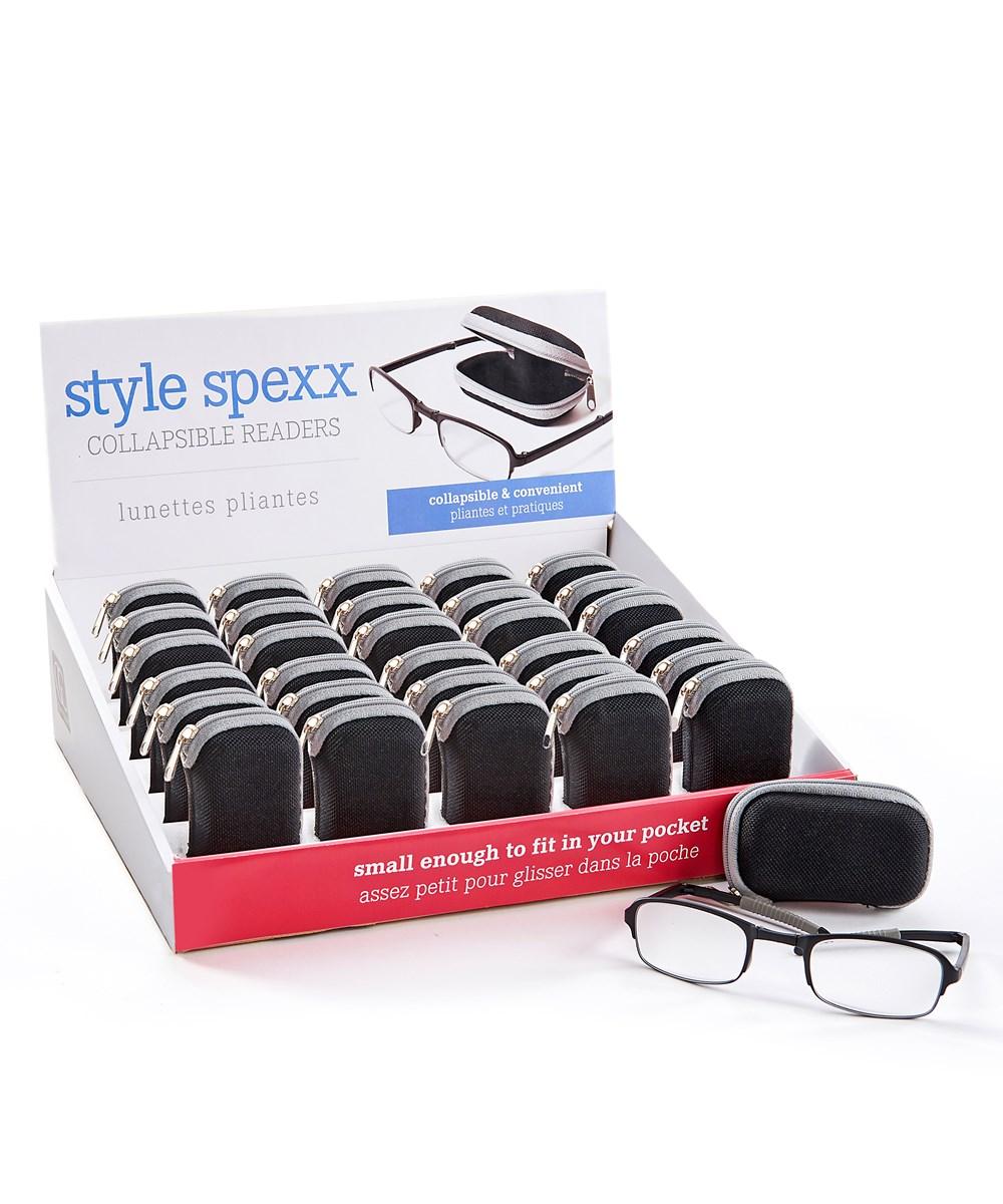 Collapsible Reading Glasses w/Zipper Case