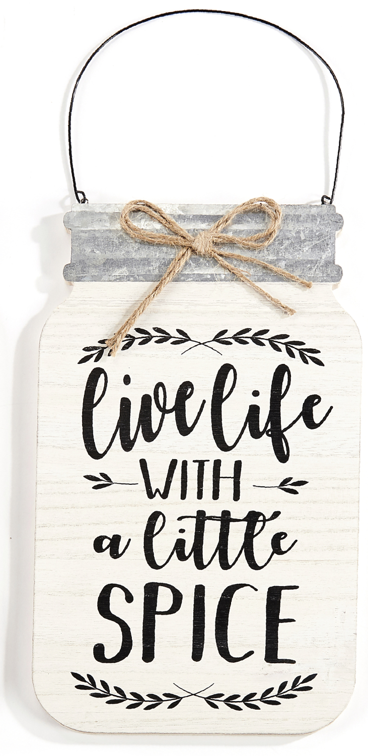 Jar Shaped Wall Sign