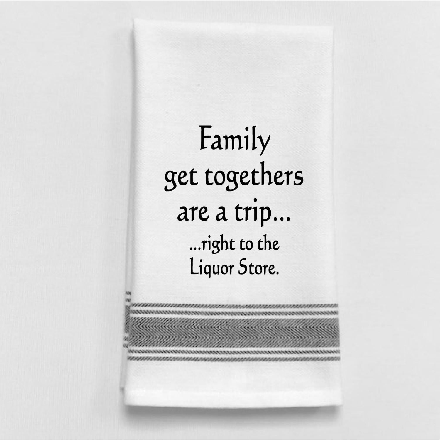 Family Get Togethers Tea Towel