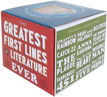 First Lines Literature Mug