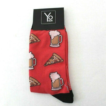 Beer and Pizza Men's Yo Sox