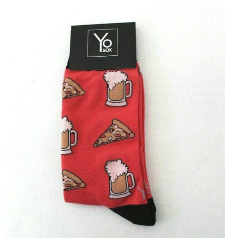 Beer and Pizza Men's Yo Sox