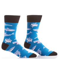 Cttn.Plstr&Spx MenCrew Sock