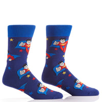 Cttn,Plstr&Spx Mencrew Sock