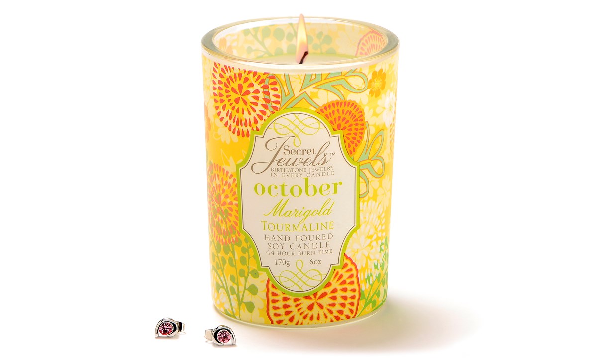 October Secret Jewels Candle