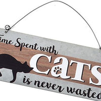 Time Spent with Cats Sign