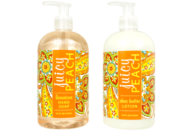 2oz Juicy Peach Bottle Lotion