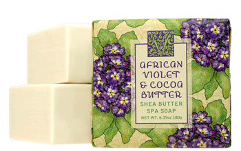 6.35oz Soap - African Violet/Cocoa Butter