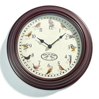 Garden Bird Song Wall Clock