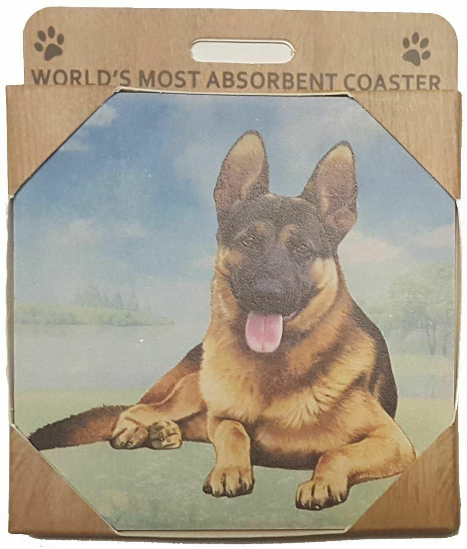 German Shepherd Coaster Sq.