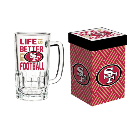 Glass Tankard Cup- San Francisco 49ers