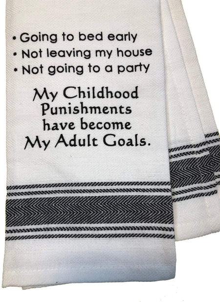 Going To Bed Tea Towel