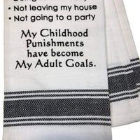 Going To Bed Tea Towel