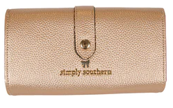 Gold Leather Wallet
