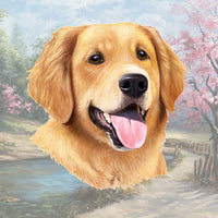 Golden Retriever Coaster Sq.