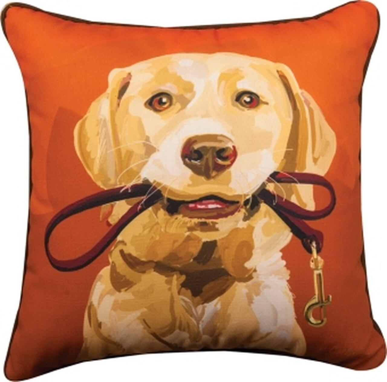 Goldie the Yellow Lab Pillow
