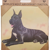 Great Dane Black Coaster Sq.