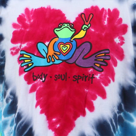 Heart Frog Tie Dye-Extra Large