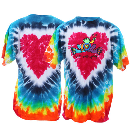 Heart Frog Tie Dye-Extra Large