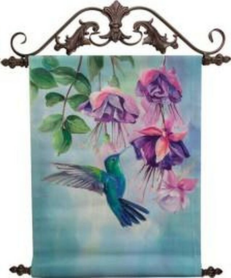 Hummingbird Canvas Art Green Head