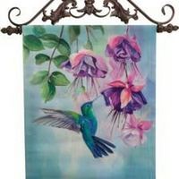 Hummingbird Canvas Art Green Head