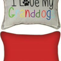 I Love My Granddogs Pillow