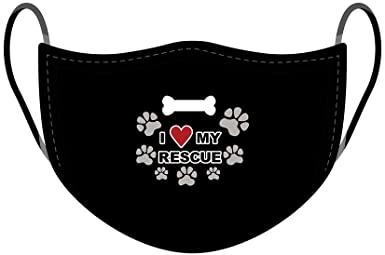 I Love My Rescue Non-Medical Mask