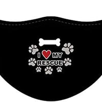 I Love My Rescue Non-Medical Mask