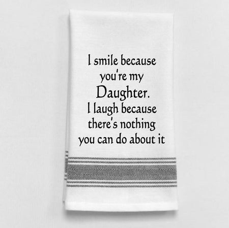 I Smile Daughter Towel