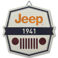 Jeep Grille Embossed Metal Sign